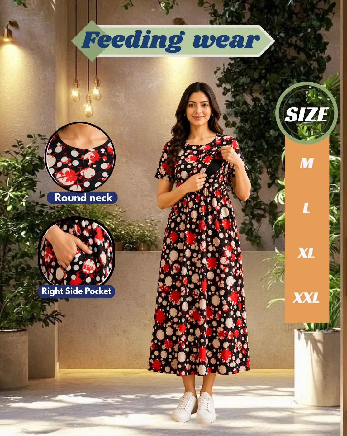 zipless ankle length feeding maternity wear 